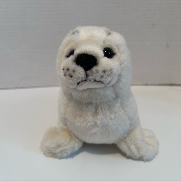 White seal plush 9” long ToysRus - Picture 1 of 5